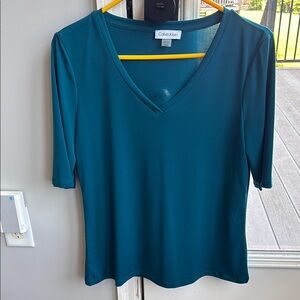 Calvin Klein Women's Teal Top